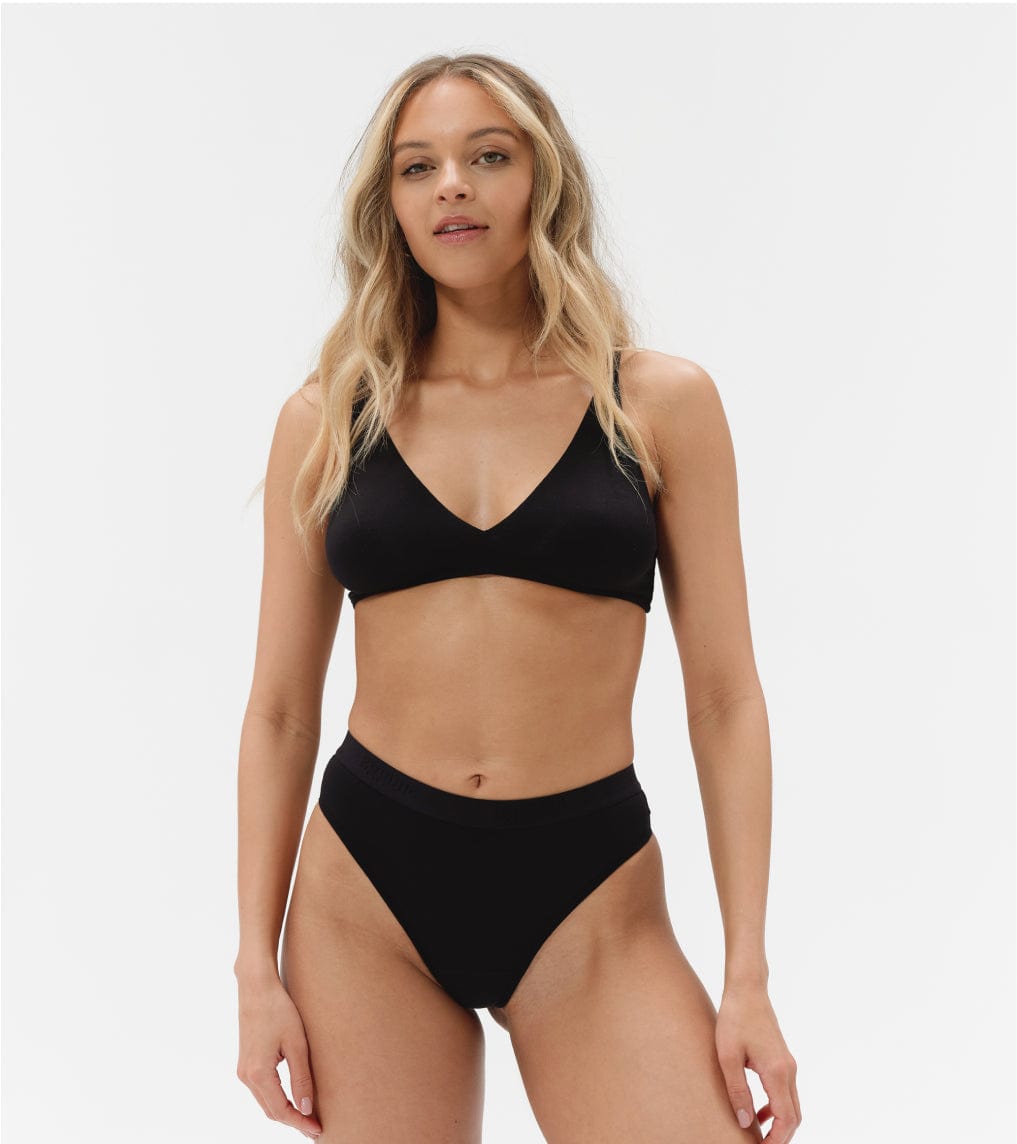 Active High Rise - Nylon reciclado - Negro