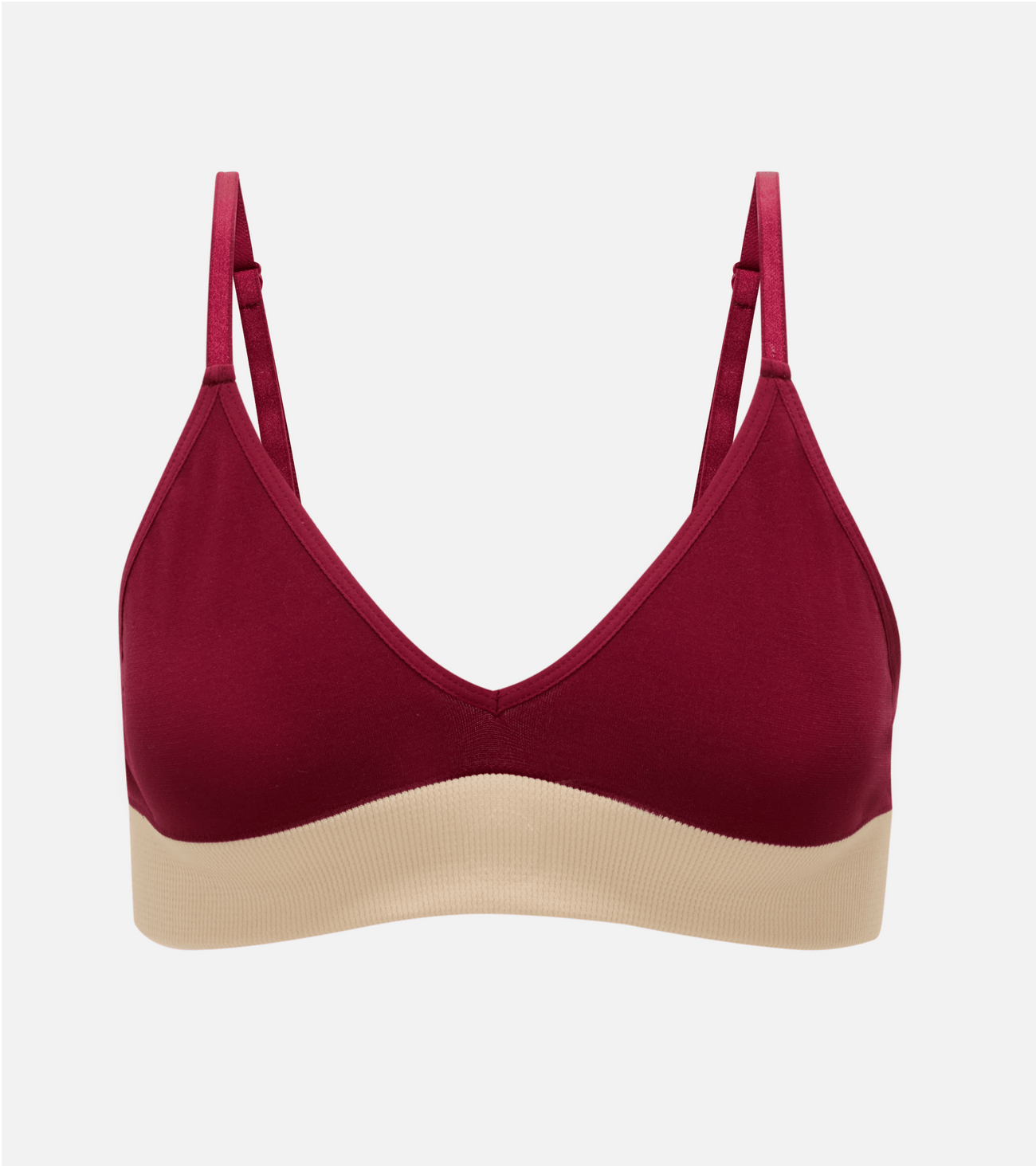 Seamless Ribbed sujetador - Negro