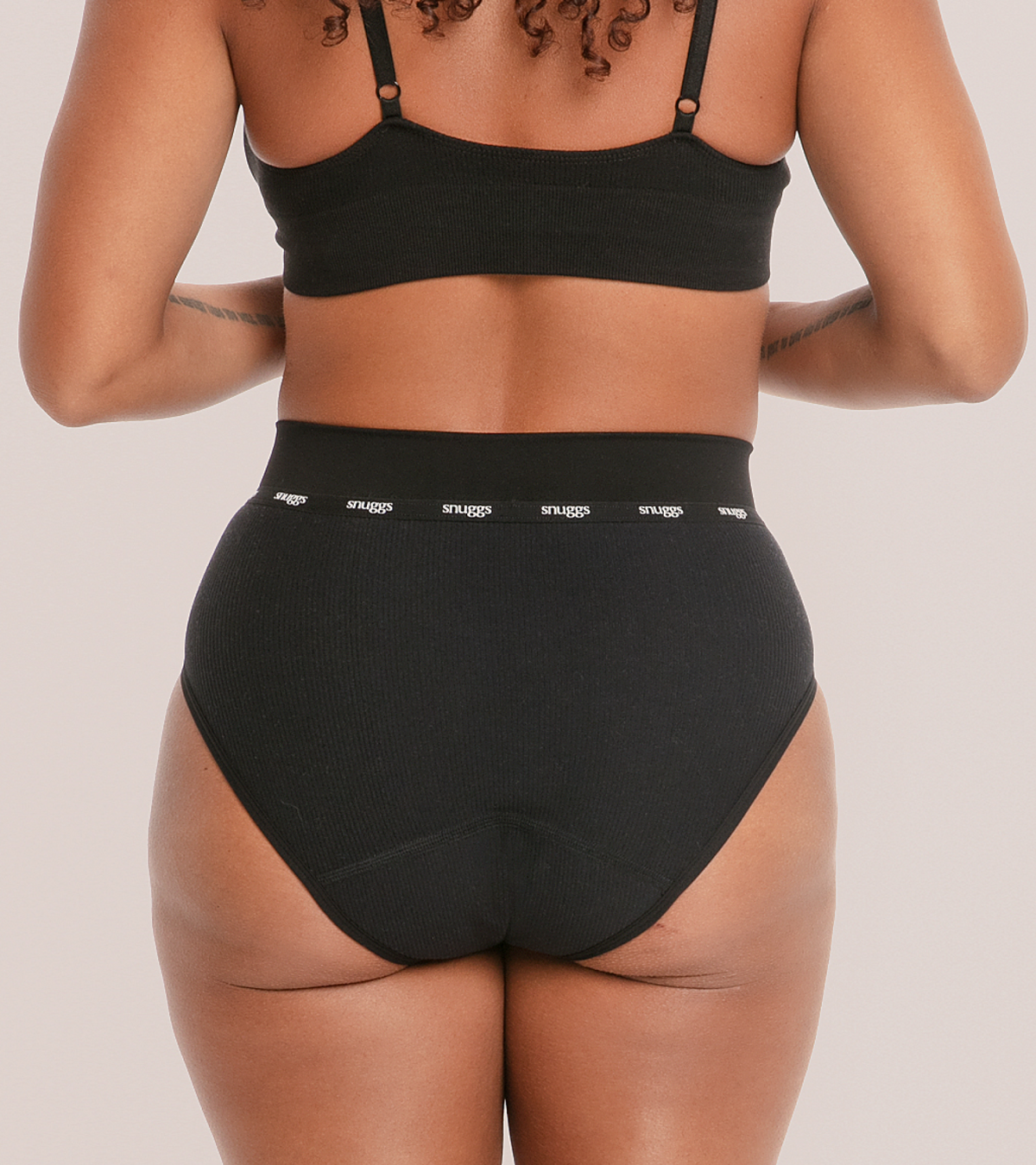 Hugger striat - Negru