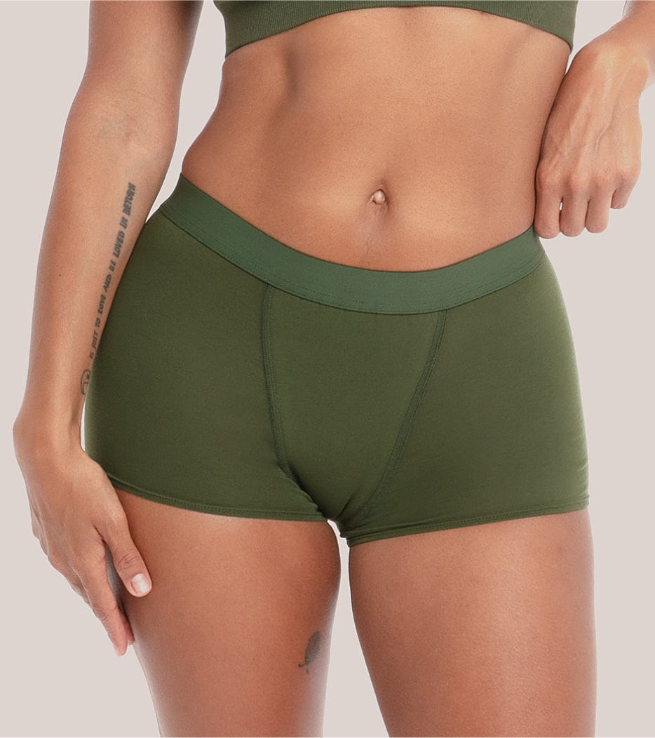 Boxer Short - Algodón orgánico - Verde