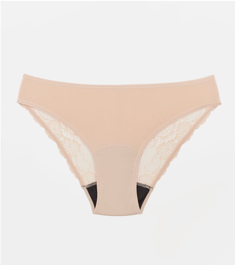 Encaje Brief - Nylon reciclado - Beige