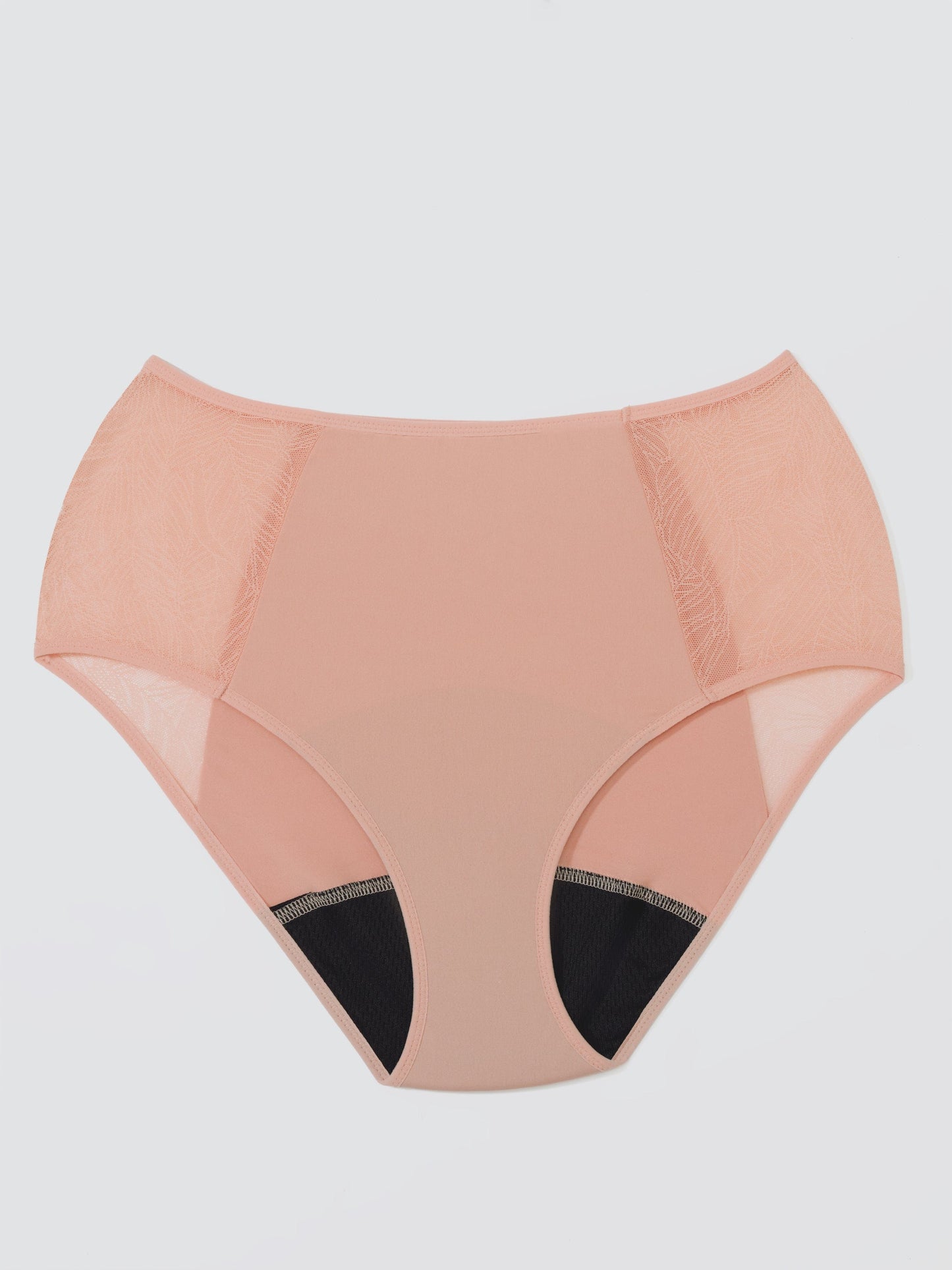 Encaje High-Waist - Nylon reciclado - Coral