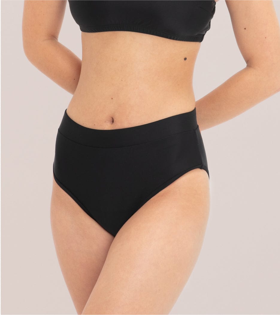 Bikinis menstruales - Hugger - Nylon reciclado - Negro