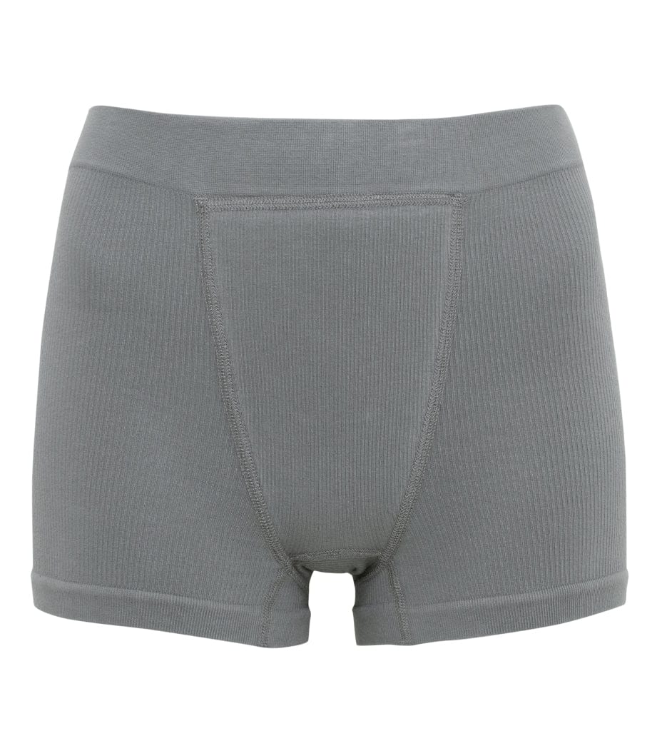 Seamless Ribbed Boxer Short - Graphite