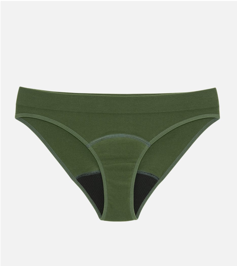 Seamless Ribbed Brief - Verde