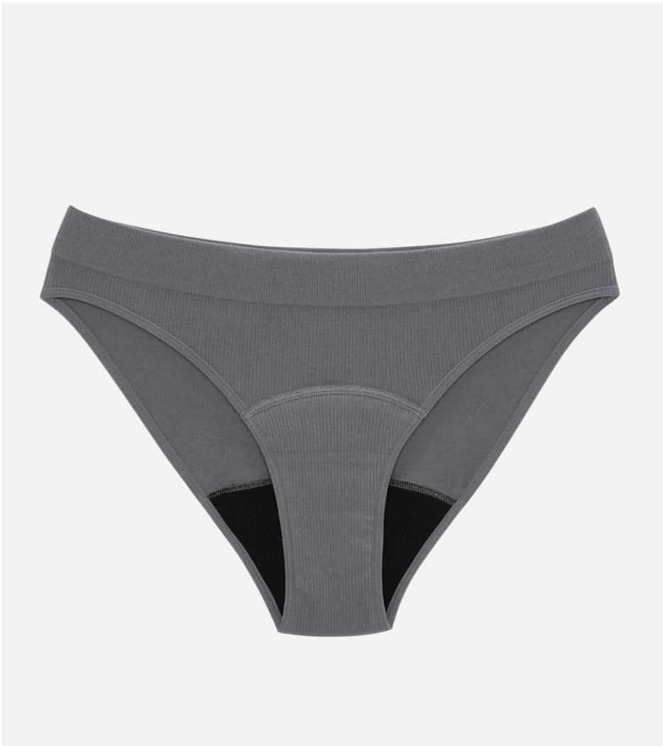 Seamless Ribbed Brief - Gris