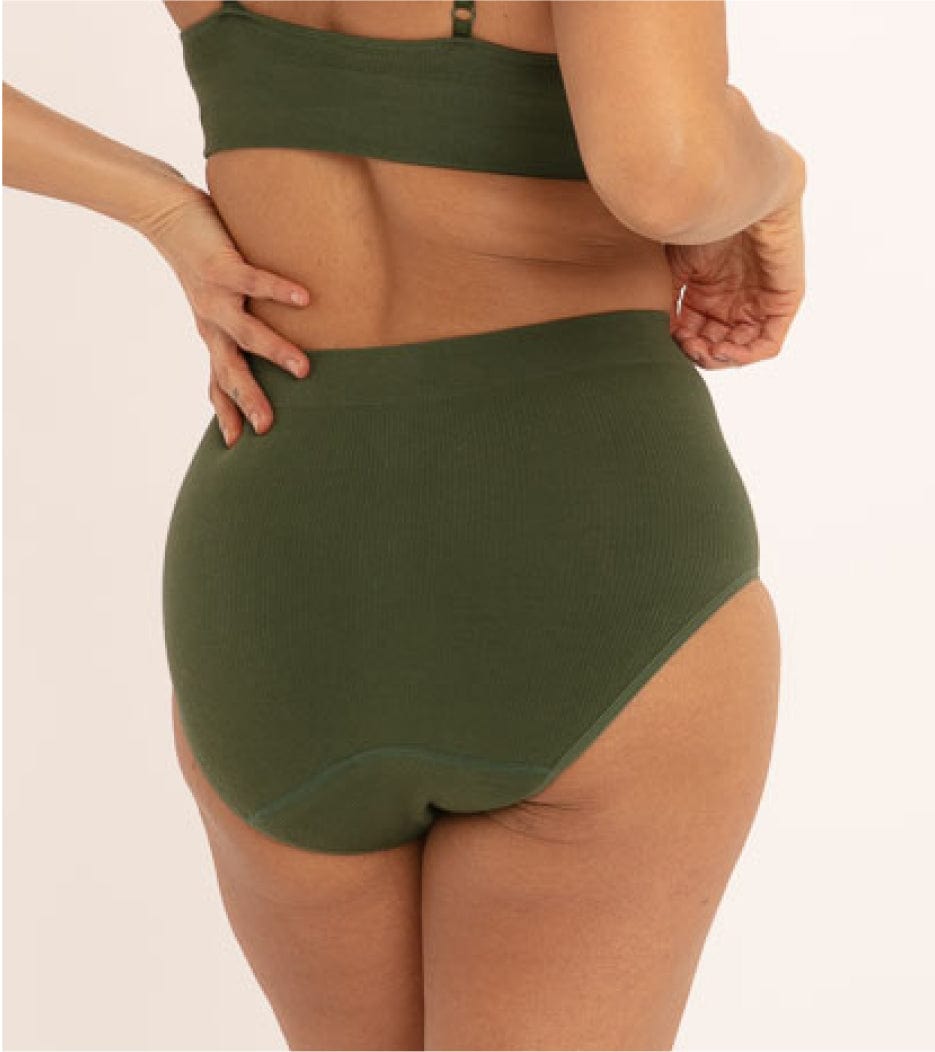 Seamless Ribbed Hugger - Verde