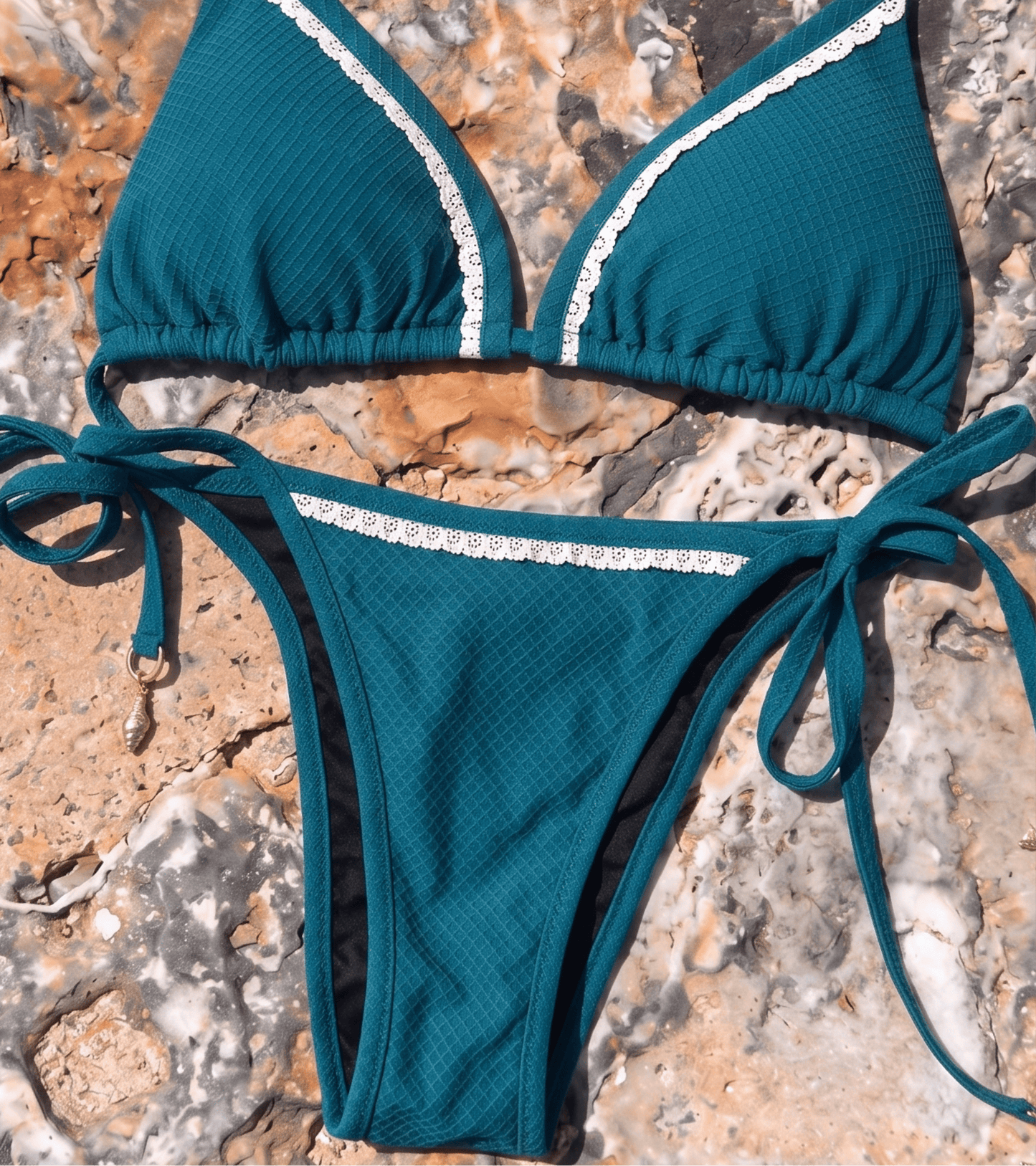 Swimwear - Waffle - Brief - Teal