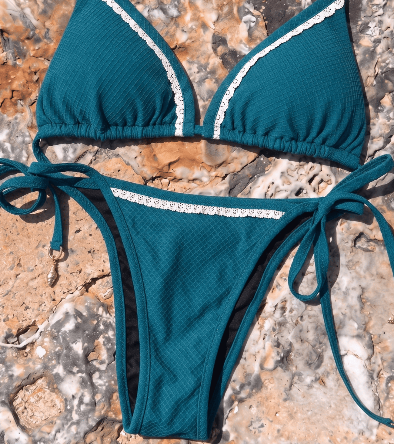 Swimwear - Waffle - Brief - Teal