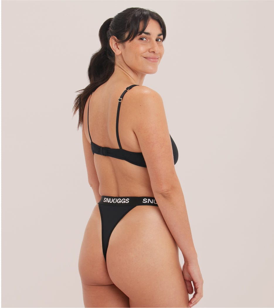 Waistband Thong - Nero